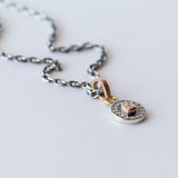 Junia Small Round Emerald Cut Diamond Pendant