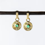 Porto Emerald and Diamond Drop Earrings