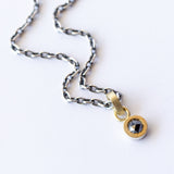 Valerie Black Diamond Dot Pendant
