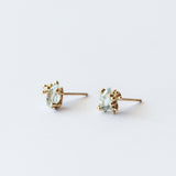 Ruth Tomlinson | Aquamarine and Diamond Encrusted Stud Earrings