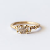 Champagne Diamond Radiant Cluster Ring