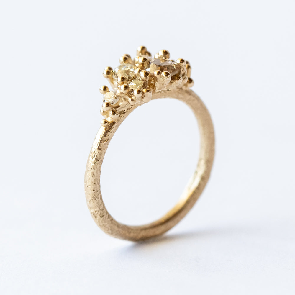 Ruth Tomlinson | Antique Diamond Asymmetric Cluster Ring