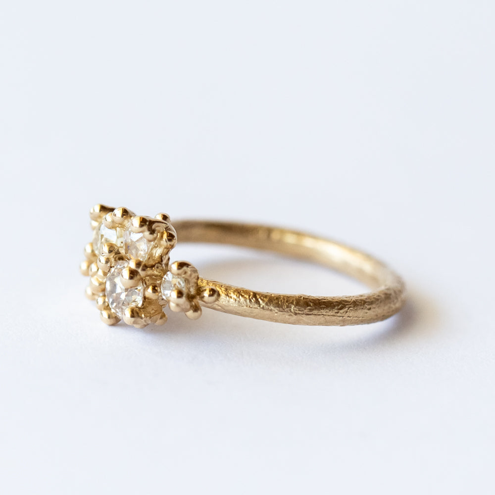 Ruth Tomlinson | Antique Diamond Asymmetric Cluster Ring
