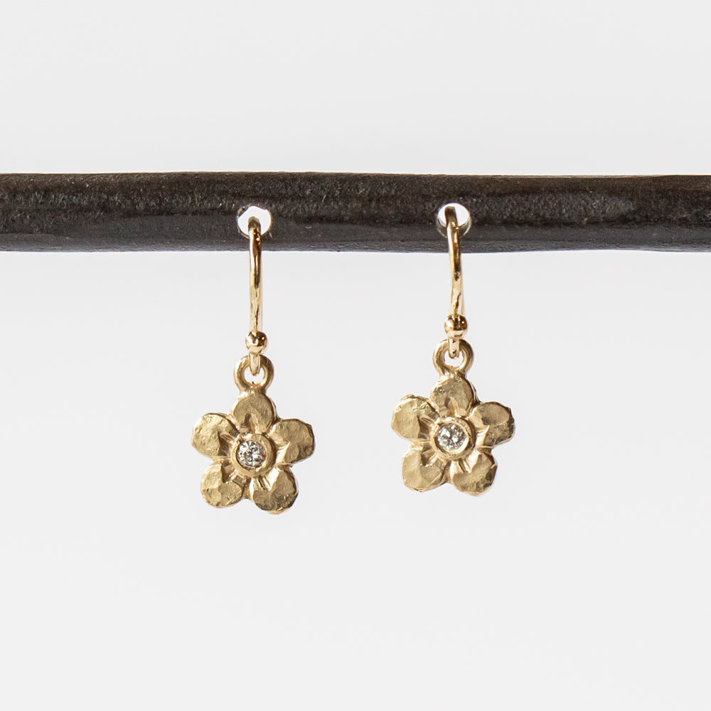 Victoria Cunningham | Flower Diamond Drop Earrings