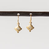 Victoria Cunningham | Hammered Diamond Drop Earrings