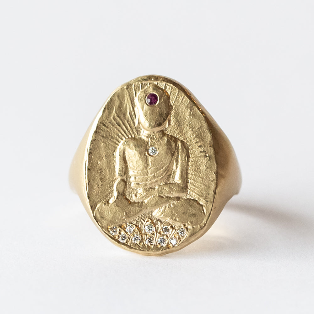Victoria Cunningham | Large Buddha Signet Ring