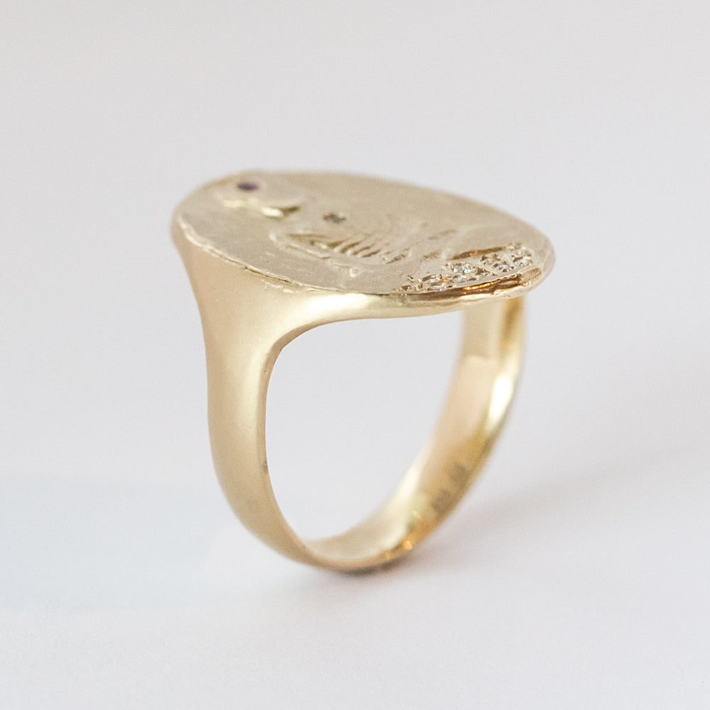 Victoria Cunningham | Large Buddha Signet Ring
