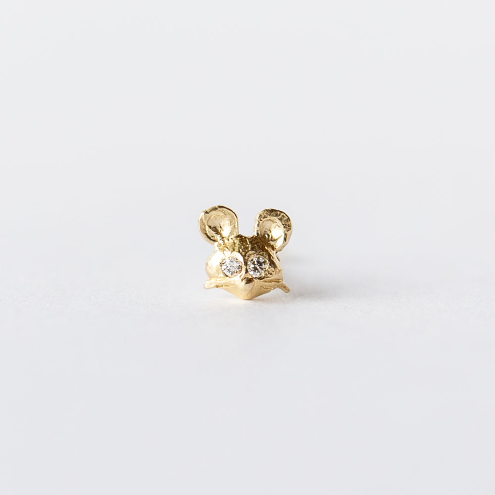 Victoria Cunningham | Mouse Stud Earring (Single)