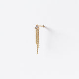 Wwake | Blue Sapphire Mist Stud Earring (Single)