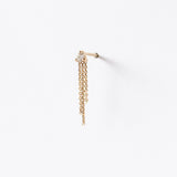 Wwake | Diamond Mist Fringe Earring (Single)