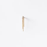 Wwake | Diamond Mist Fringe Earring (Single)