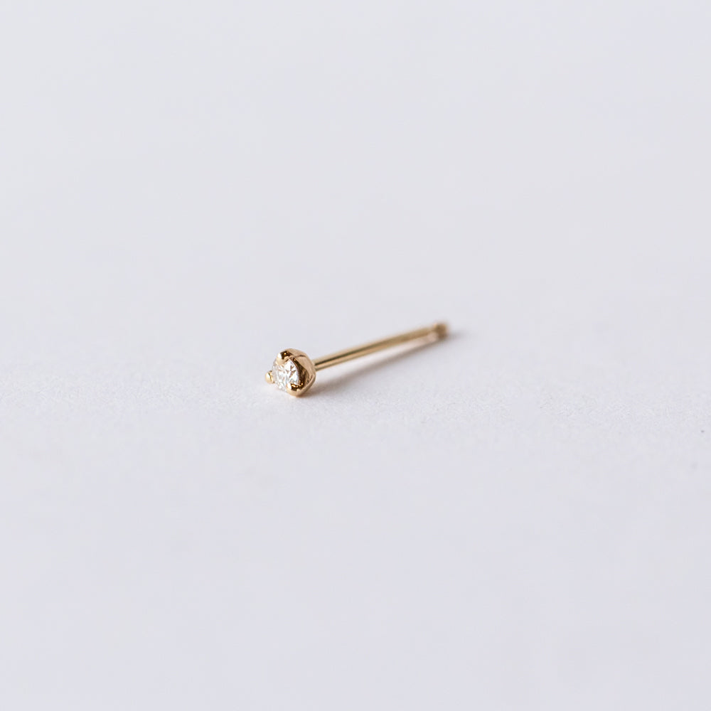 Wwake | Tiny Diamond Stud Earring (Single)