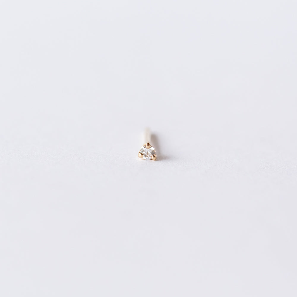 Wwake | Tiny Diamond Stud Earring (Single)