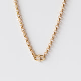 Zoe Chicco | 3-Diamond Open Link Medium Rolo Chain Necklace