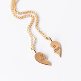 Zoe Chicco | Best Friends Split Heart Necklaces