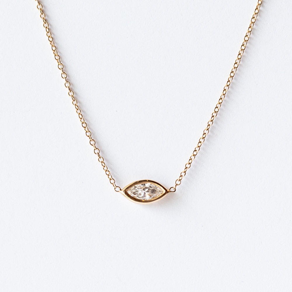 Zoe Chicco | Floating Marquise Diamond Necklace