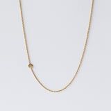 Zoe Chicco | Itty Bitty Off-Center Disc Necklace