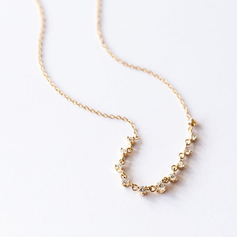 Zoe Chicco | Graduating Prong Set Diamond Necklace
