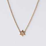 Zoe Chicco | Midi Bitty Pave Diamond Star of David Necklace