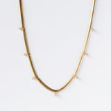Zoe Chicco | Diamond Dotted Snake Chain Necklace