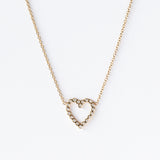 Zoe Chicco | Small Open Heart Diamond Necklace