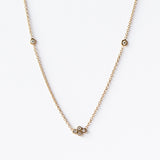 Zoe Chicco | Tiny Floating Diamond Quad Necklace