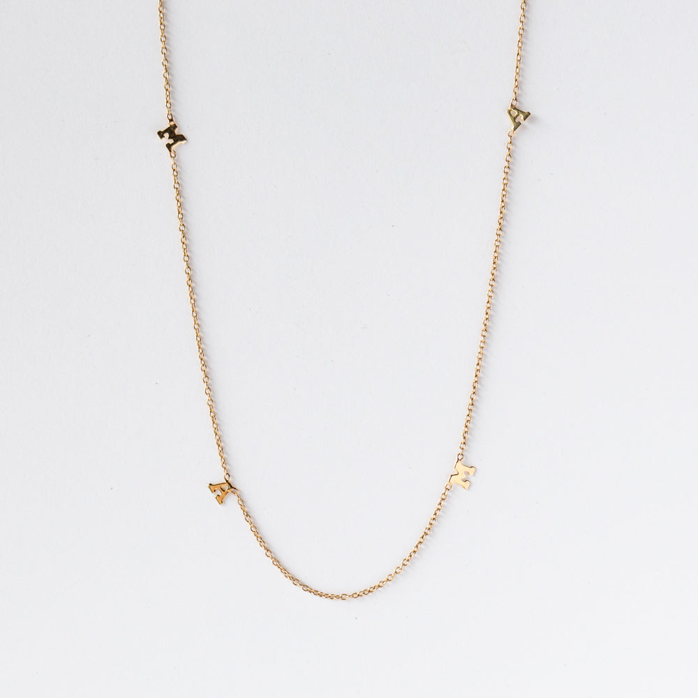 Zoe Chicco | Tiny Spaced Out MAMA Necklace