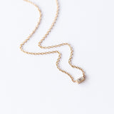 Zoe Chicco | Tiny White Baguette Diamond Necklace
