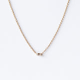 Zoe Chicco | Tiny White Baguette Diamond Necklace
