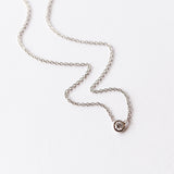 Floating Bezel-Set Diamond Necklace