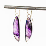 Large Asymmetrical Seven Mineral Drop Earrings