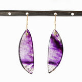 Large Asymmetrical Seven Mineral Drop Earrings
