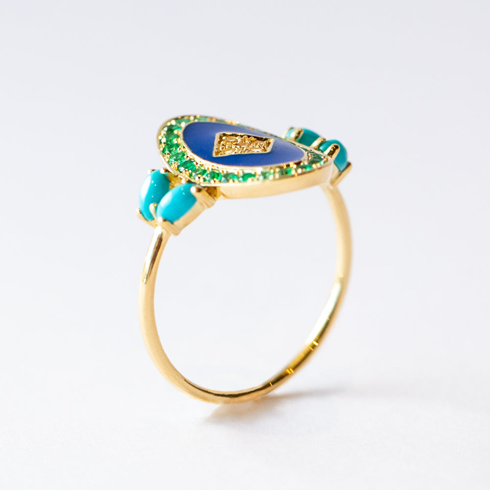 Sophie d'Agon | Athéna Ring 2, Turquoise
