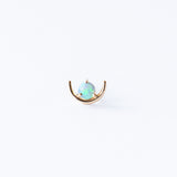 Wwake | Large Opal Arc Stud Earring (Single)