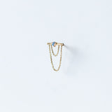 Wwake | Linn Chain Stud Earring (Single)