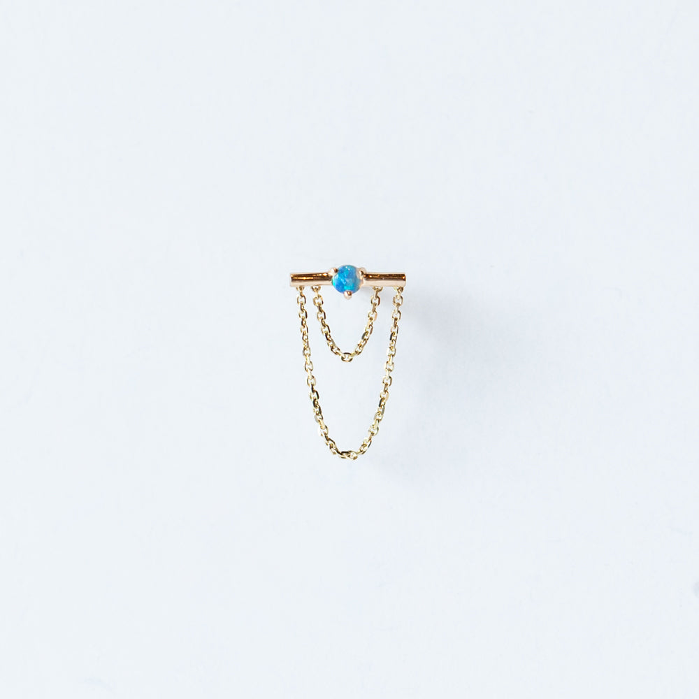 Wwake | Linn Chain Stud Earring (Single)