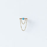 Wwake | Linn Chain Stud Earring (Single)