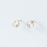 Wwake | Mini Circle Stud Earring (Single)