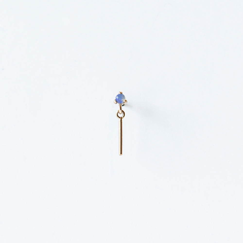 Wwake | Opal Bar Link Stud Earring (Single)