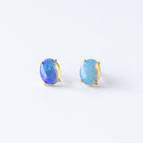 Wwake | XL Oval Opal Studs