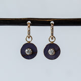 Burro Creek Jasper and Diamond Cerclen Earrings