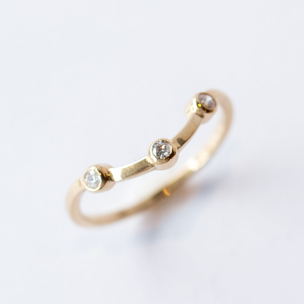 Rialto Diamond Contour Ring