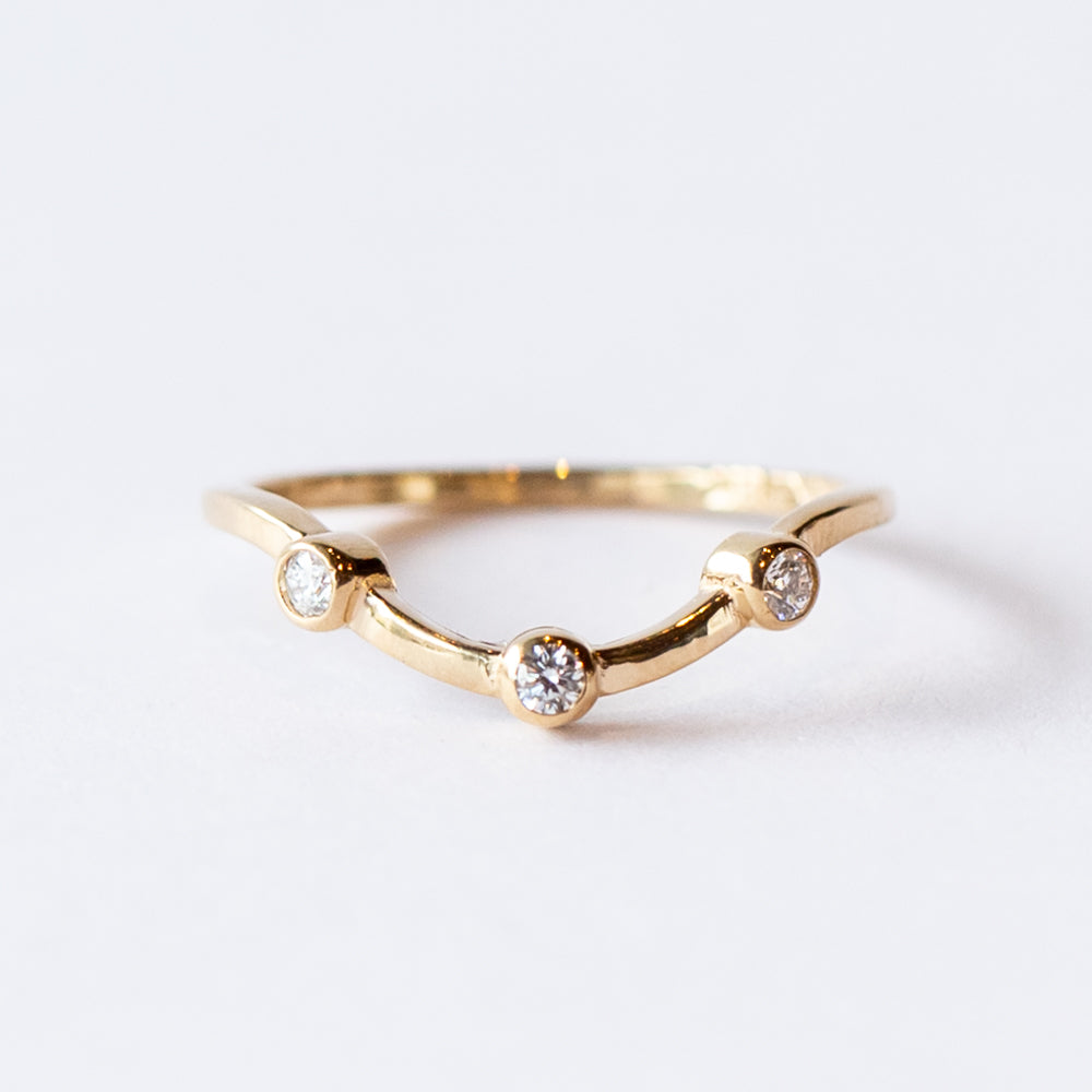 Rialto Diamond Contour Ring