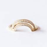 Large Diamond Arch Rioga Contour Ring