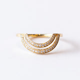 Large Diamond Arch Rioga Contour Ring