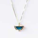 Kingman Turquoise Rising Sol Necklace