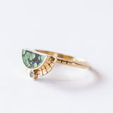 Peacock Turquoise Rising Sol Ring