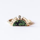 Peacock Turquoise Rising Sol Ring