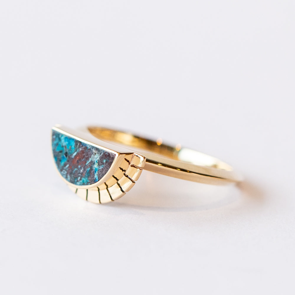 Shattuckite Selene Ring