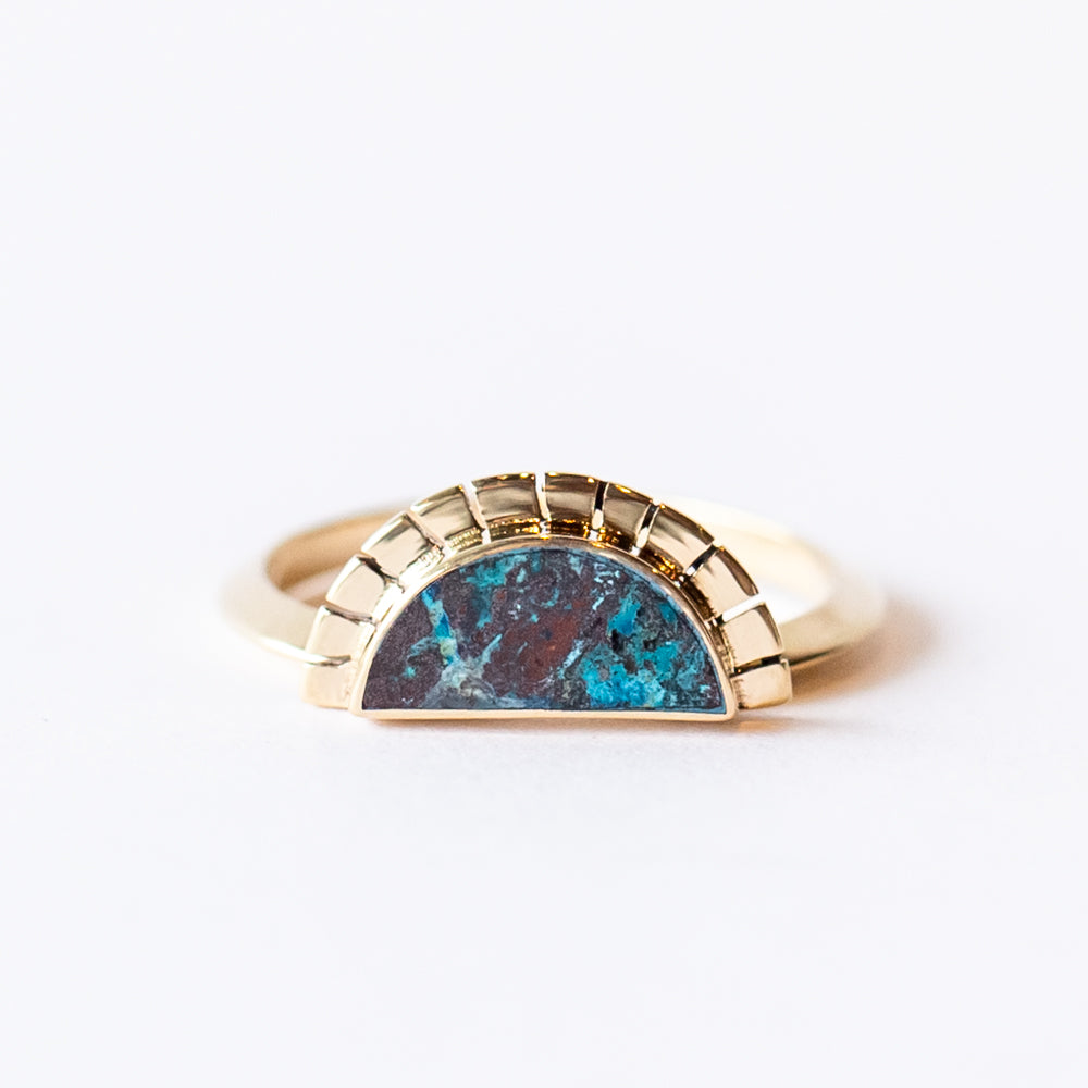 Shattuckite Selene Ring